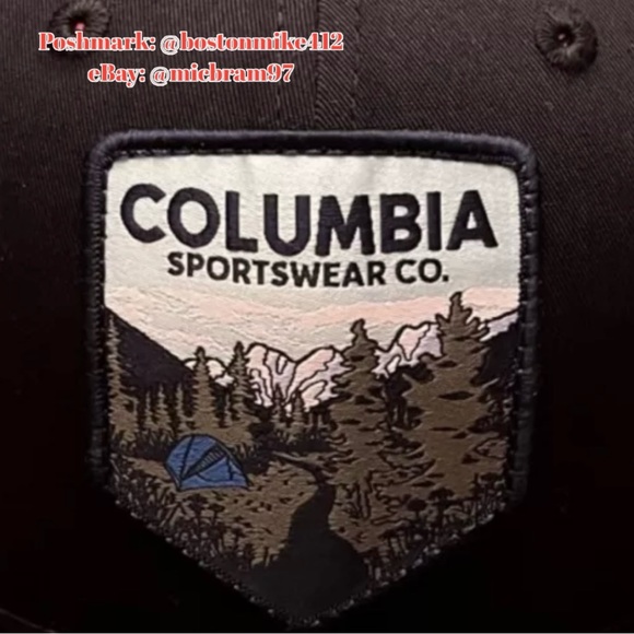 Men’s Columbia Snapback Hat Mens Columbia Trucker Hat Mesh Backing Ball Cap OSFA - Picture 3 of 9